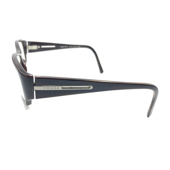 Prada VPR 17L 7N6-1O1 Striped Brown Black Eyeglasses Frames 54-15 135 Italy - Picture 7 of 12